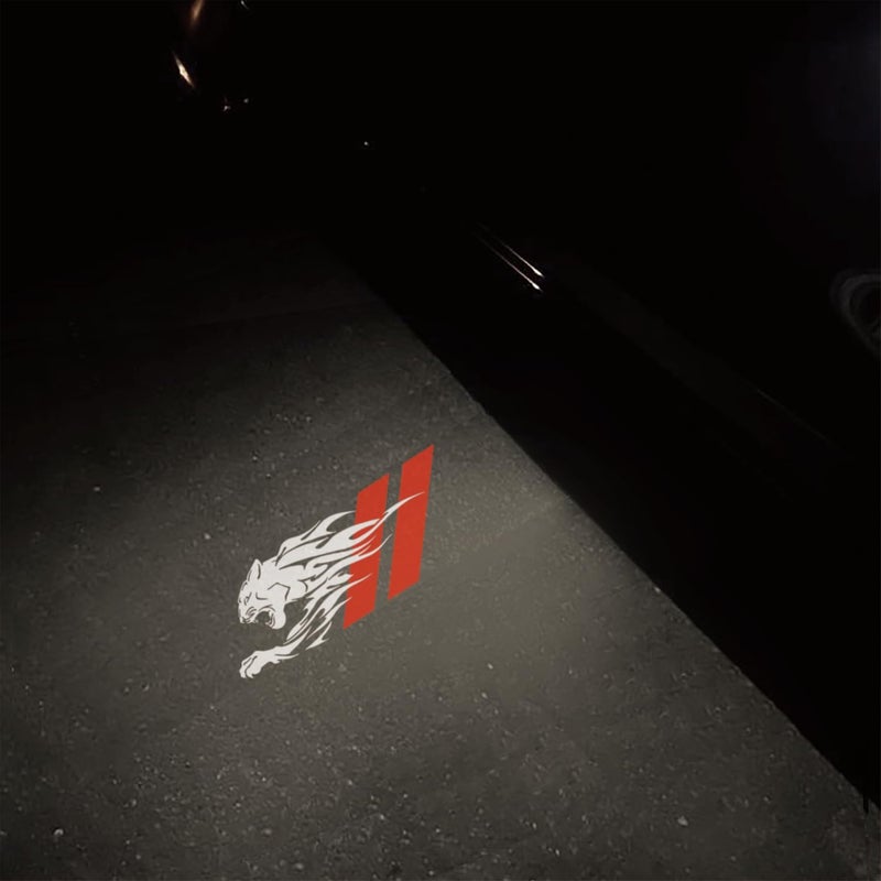 MXGAIC 2Pcs Car Door Logo Lights Compatible with Charger 2010-present Puddle Lamps Projector Laser Door Shadow Light Puddle Lights Accessories (P2) - Image 2